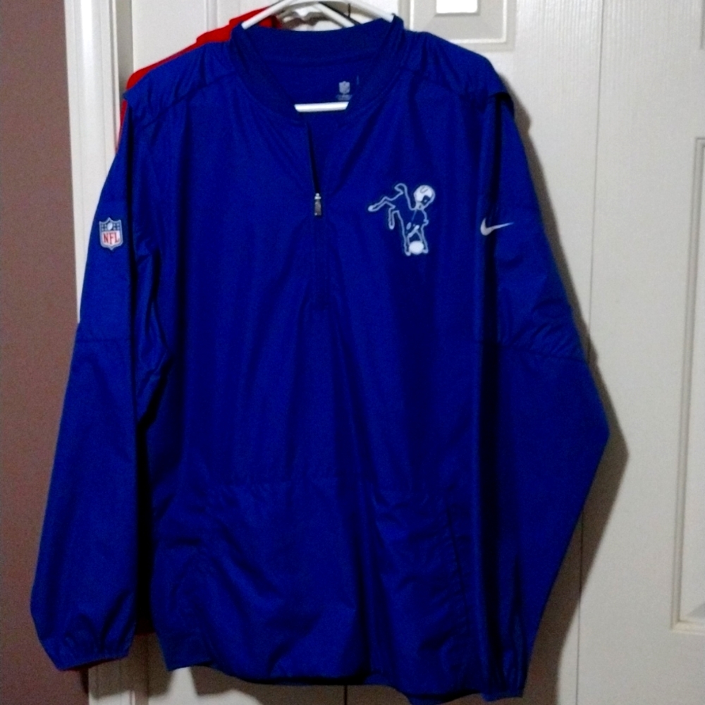 Men's Large Nike Indianapolis Colts WindBreaker Blue/White